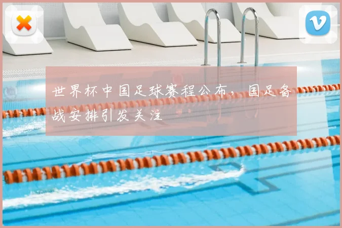世界杯中国足球赛程公布，国足备战安排引发关注